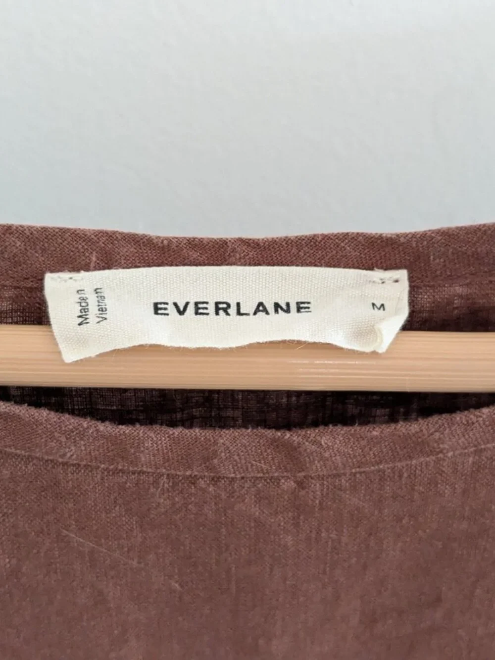 Everlane The Muscle Top in Linen Brown Size M - Picture 3 of 8